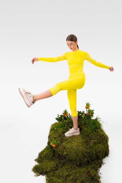 Women’s 3/4 Baselayer Set: Longsleeve & 3/4 Leggings